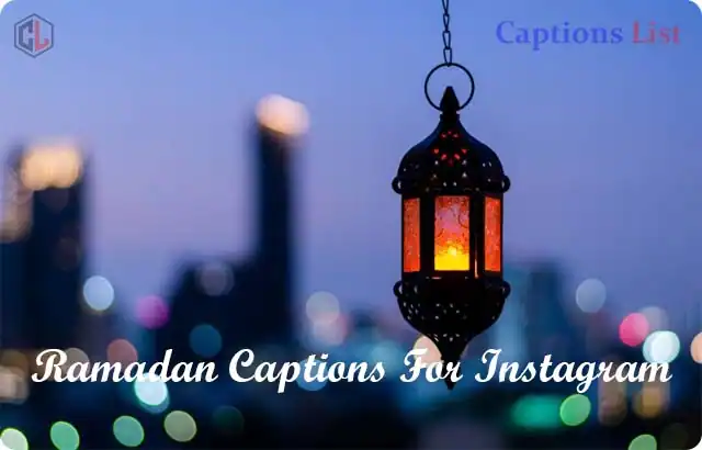 Ramadan Captions For Instagram
