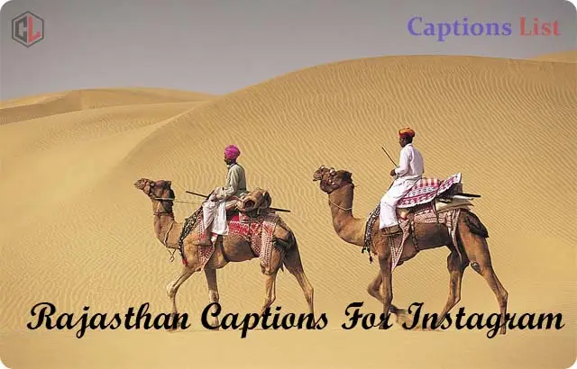 Rajasthan Captions For Instagram