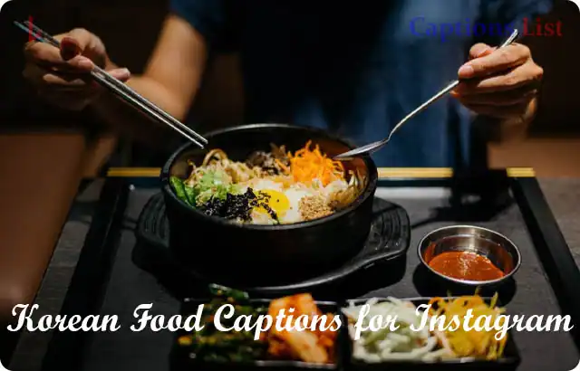 Korean Food Captions for Instagram