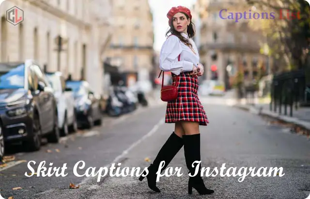 Skirt Captions for Instagram
