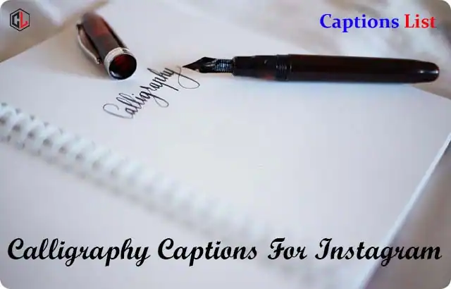 Calligraphy Captions For Instagram