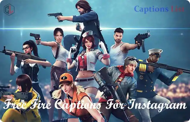 Free Fire Captions For Instagram
