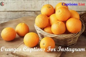 Oranges Captions For Instagram