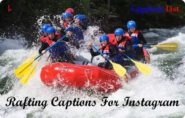 Rafting Captions For Instagram