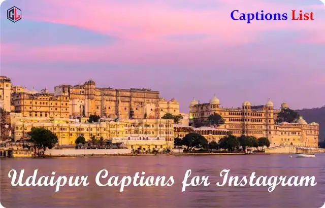Udaipur Captions for Instagram