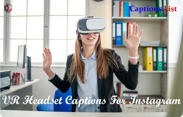 VR Headset Captions For Instagram