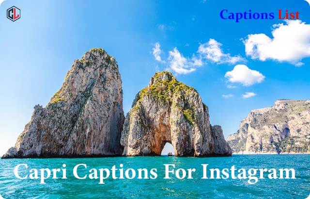 Capri Captions For Instagram