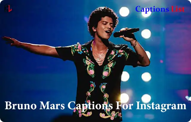 Bruno Mars Captions For Instagram