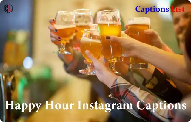 Happy Hour Instagram Captions