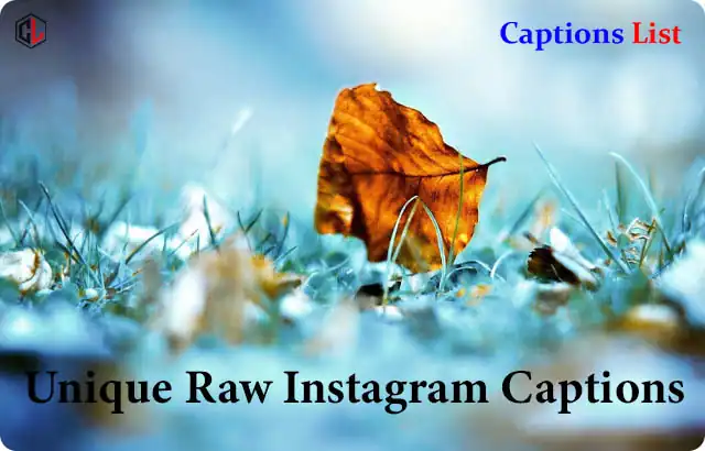 Unique Raw Instagram Captions