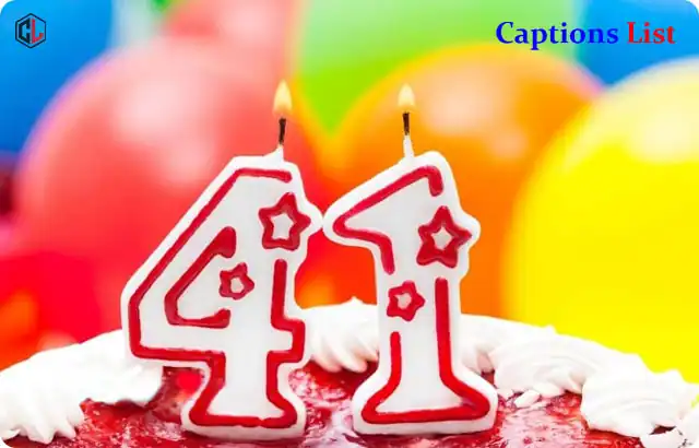 41st Birthday Captions for Instagram